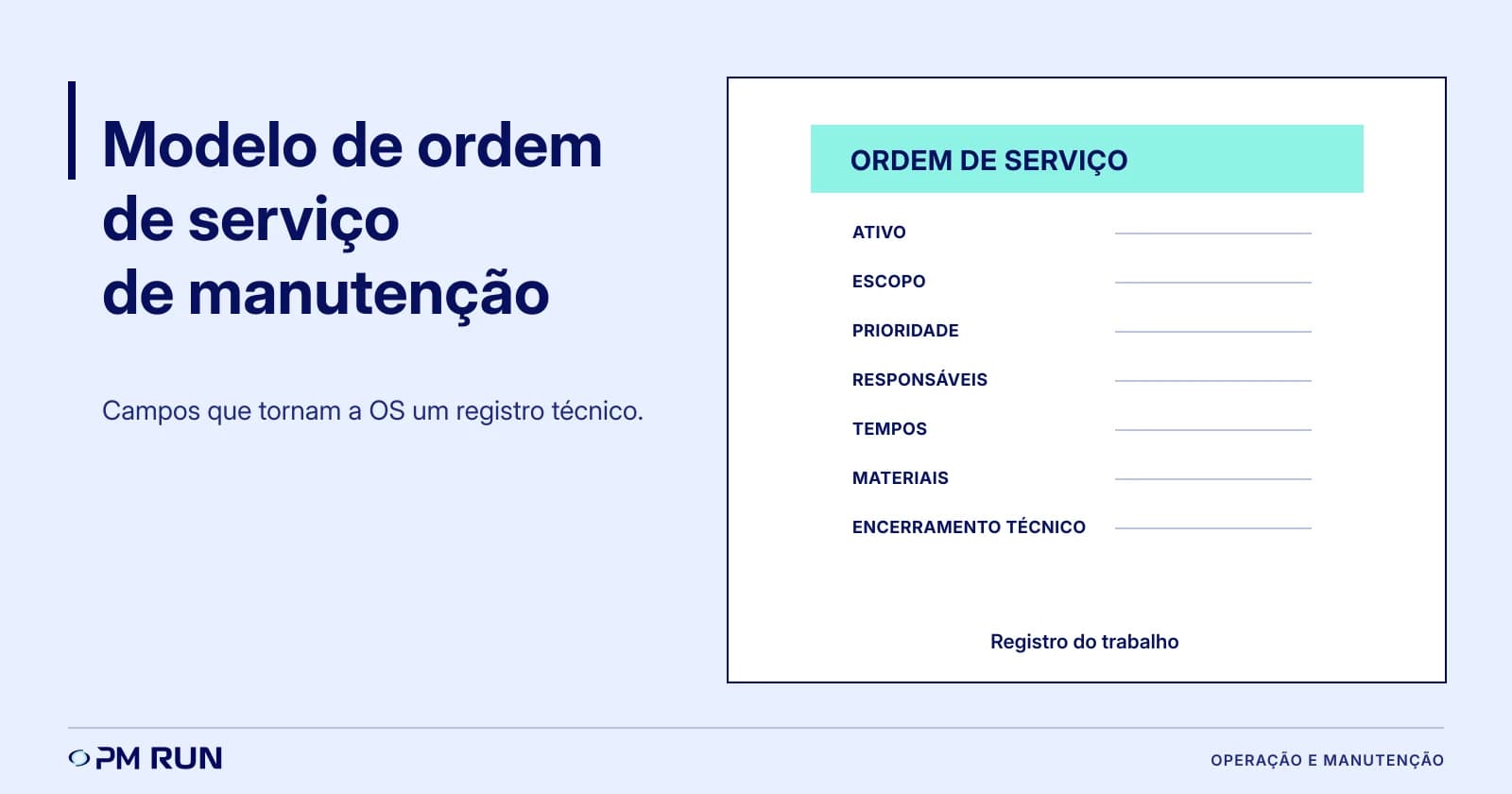 Modelo de ordem de serviço de manutenção: baixe em Word, Excel e PDF