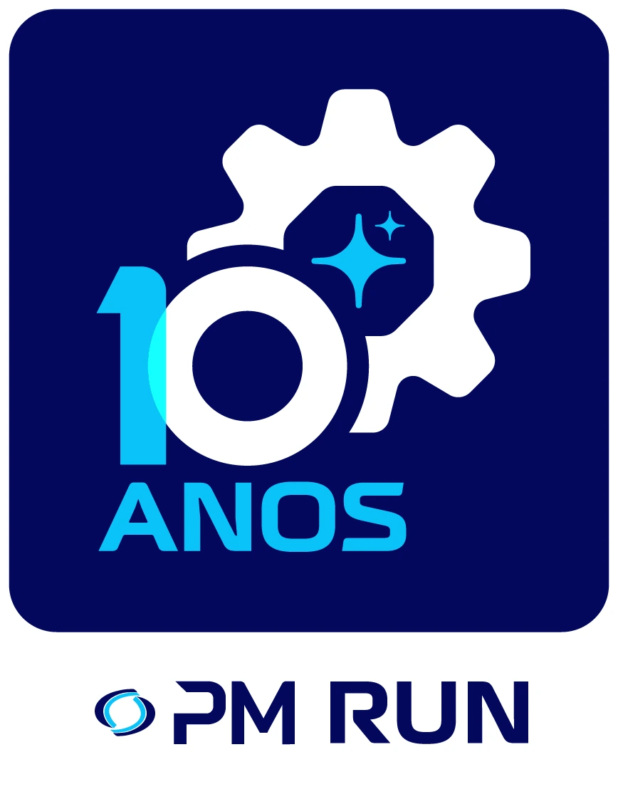 Selo oficial PM RUN 10 anos